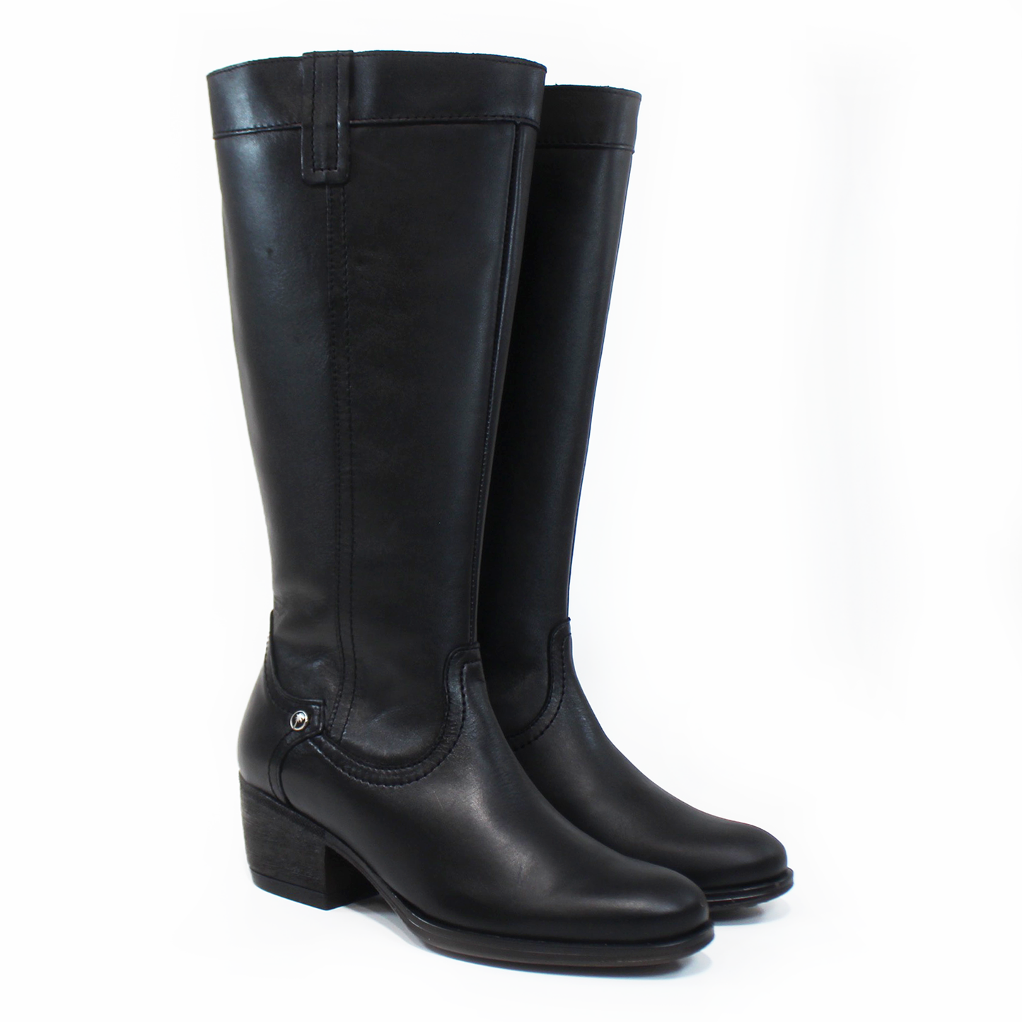 Bota Vaquera Estilo Campera Negra de Piel de Dama VERDE TABACO