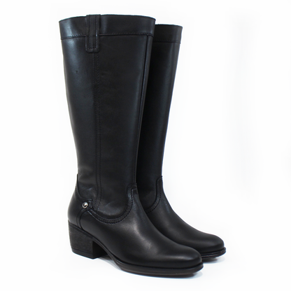 Bota Vaquera Estilo Campera Negra de Piel de Dama VERDE TABACO