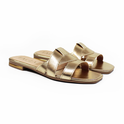 Sandalia de piso Dorada de Dama TACZA