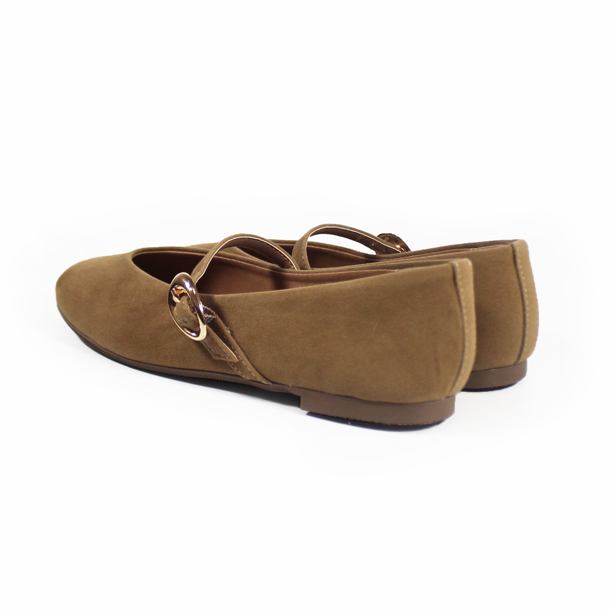 Flat Mary Jane Camel Ante con Confort LADY PAULINA