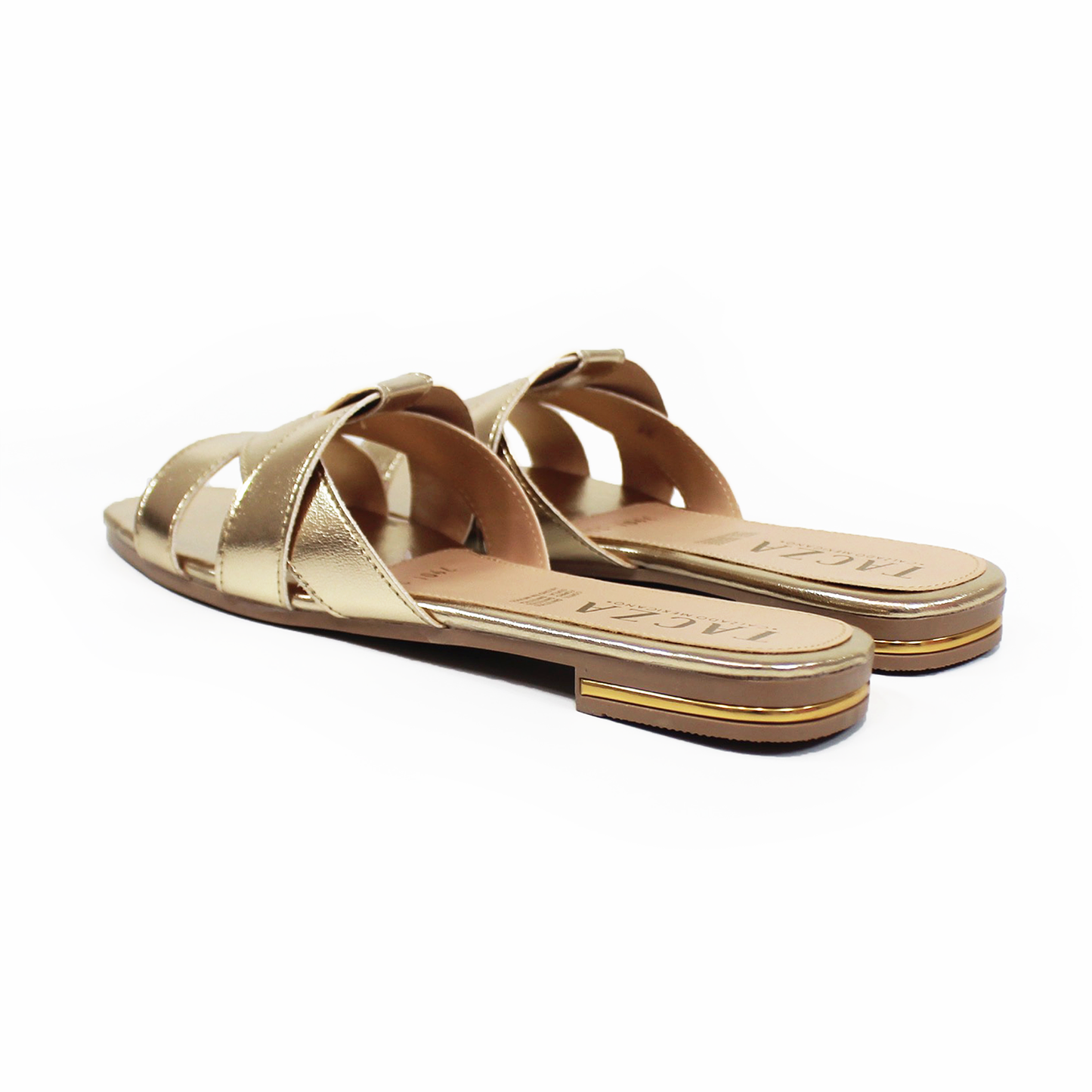 Sandalia de piso Dorada de Dama TACZA