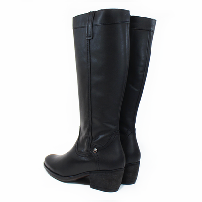 Bota Vaquera Estilo Campera Negra de Piel de Dama VERDE TABACO