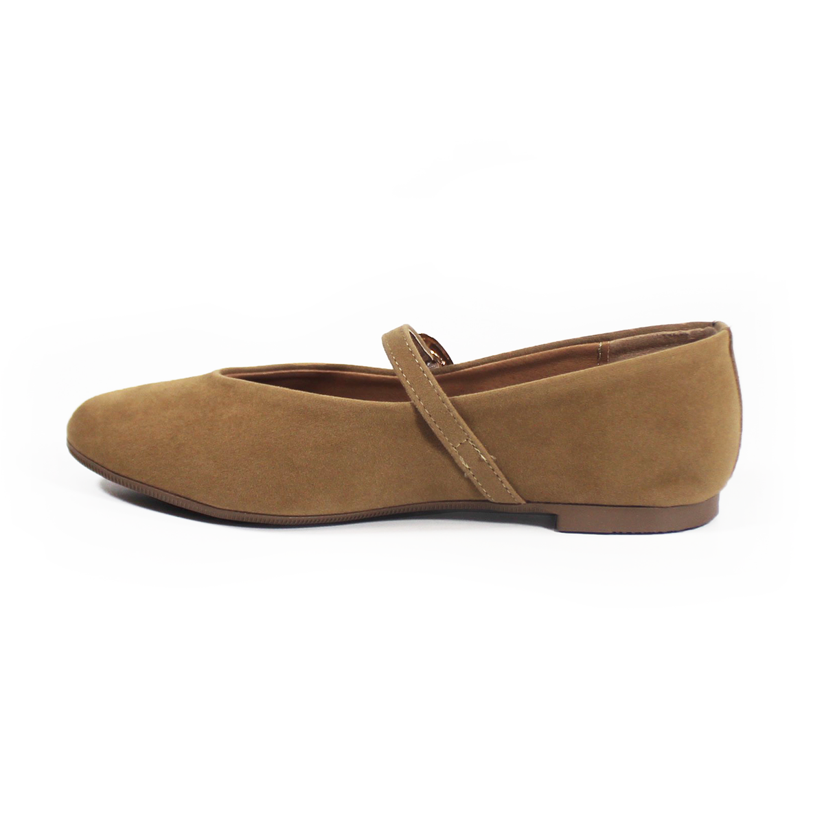 Flat Mary Jane Camel Ante con Confort LADY PAULINA