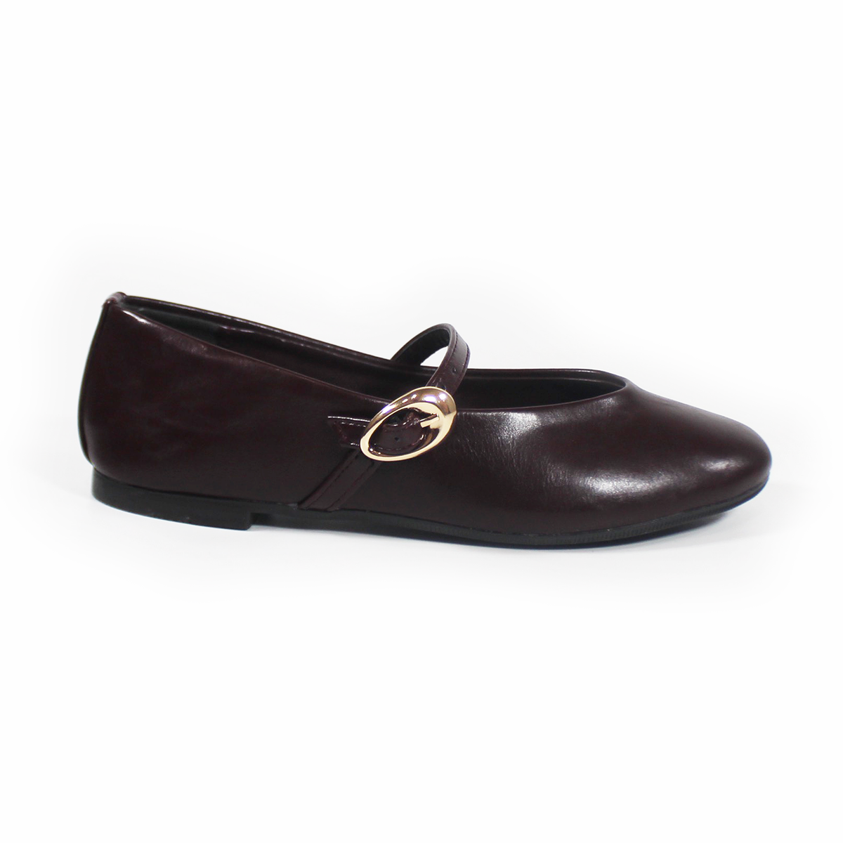 Flat Mary Jane Vino con Confort LADY PAULINA