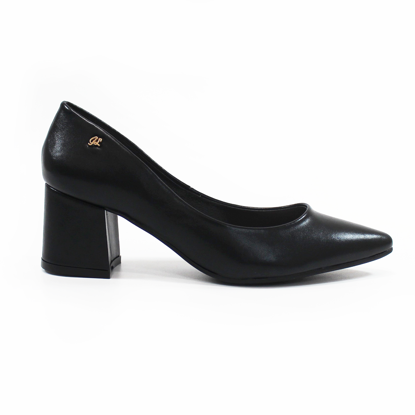 Zapatilla Tacón Bajo Cuadrado Negro con Memory Foam de Dama G.LOREN