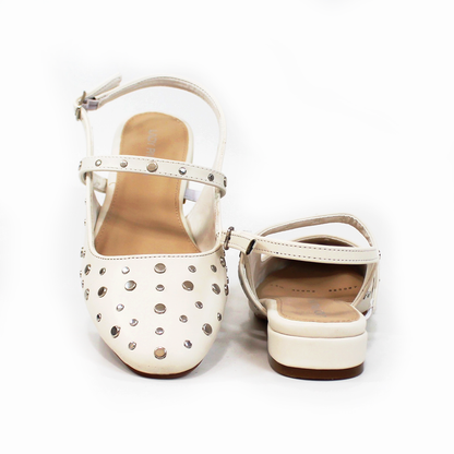 Flat Late con Estoperoles Slingback de Dama LADY PAULINA