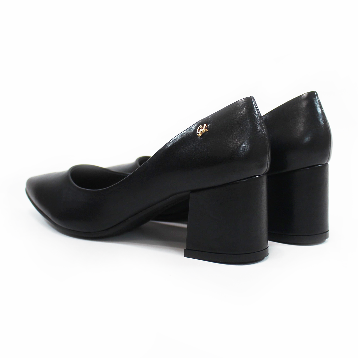 Zapatilla Tacón Bajo Cuadrado Negro con Memory Foam de Dama G.LOREN