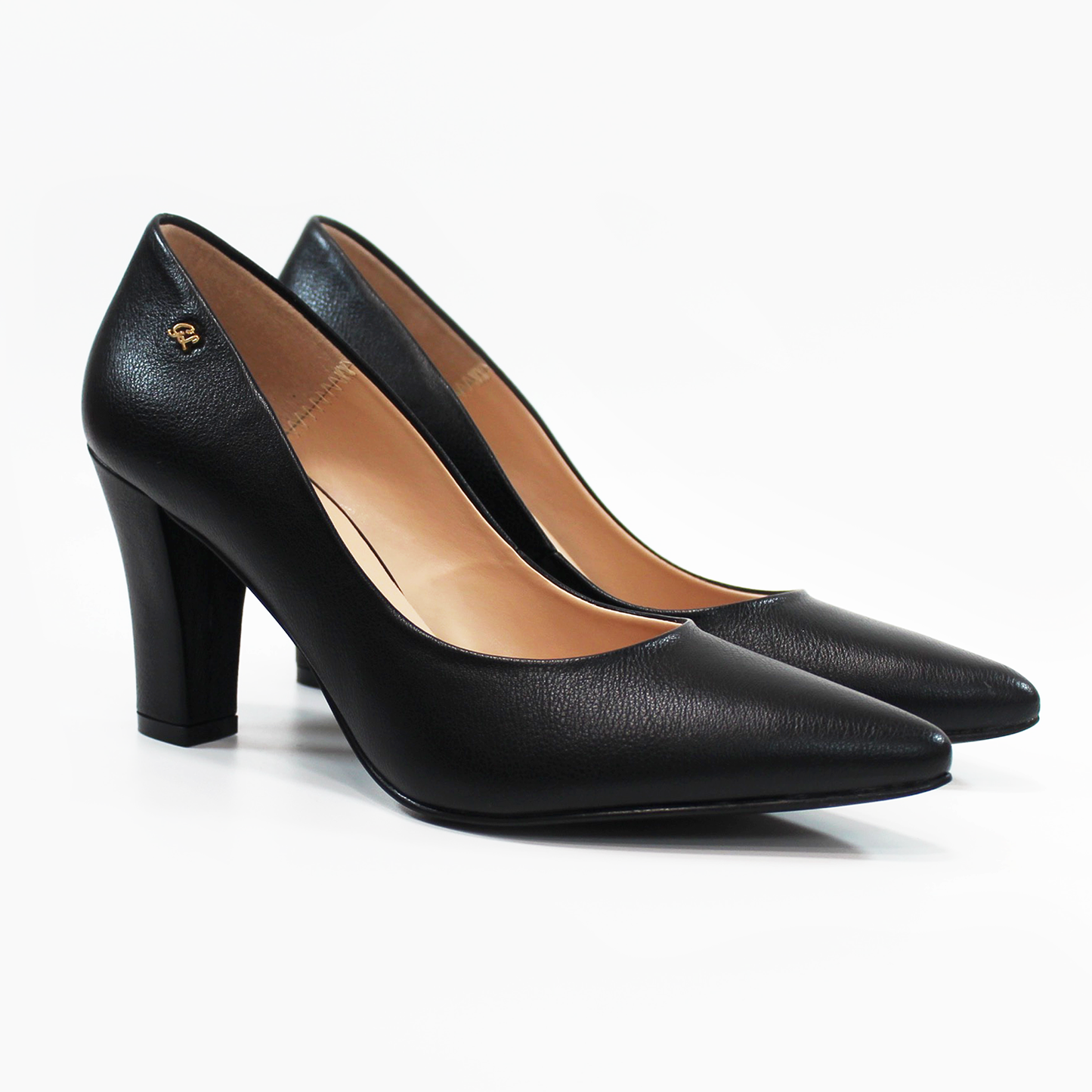 Zapatilla Negra de Tacón Grueso con Memory Foam de Dama G.LOREN