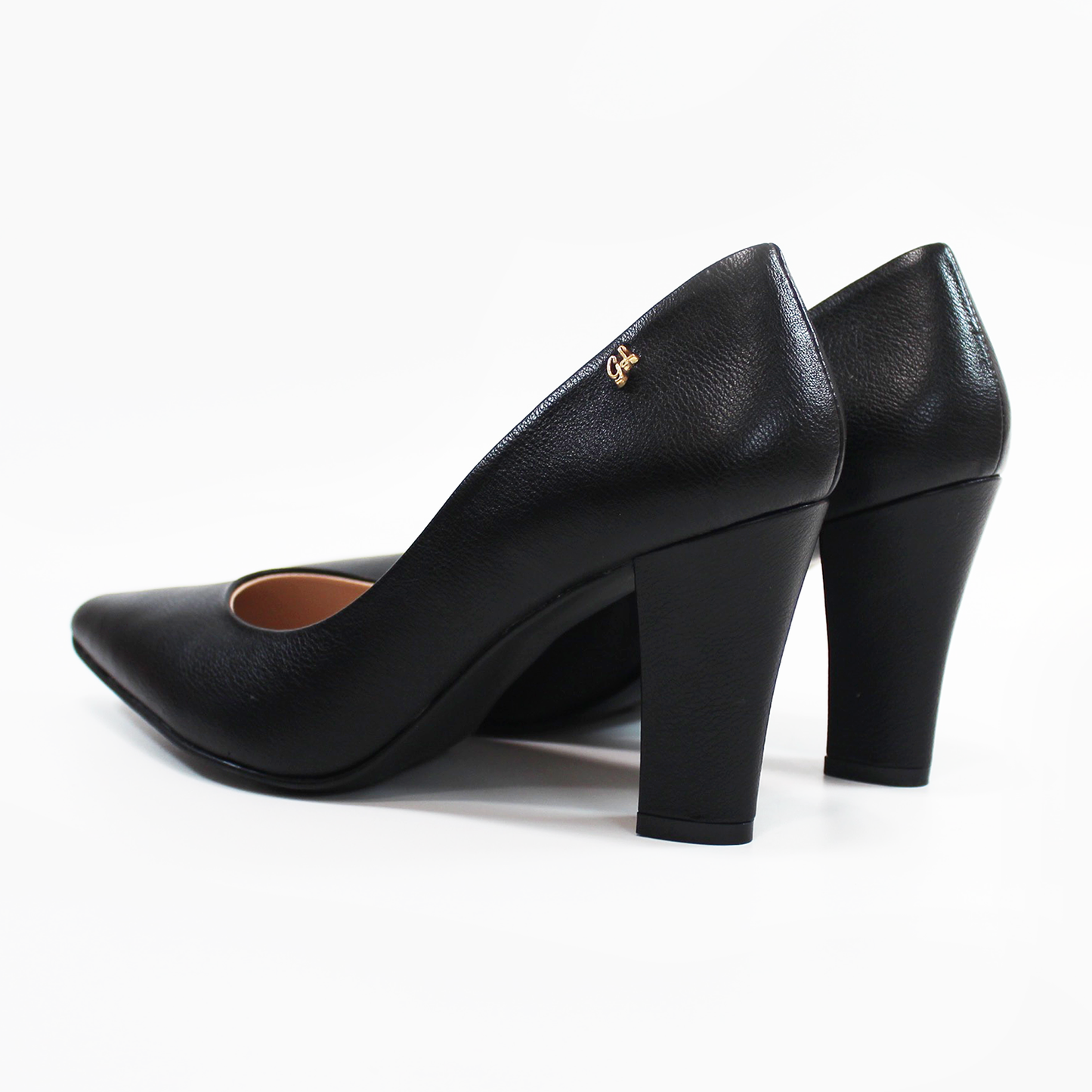 Zapatilla Negra de Tacón Grueso con Memory Foam de Dama G.LOREN