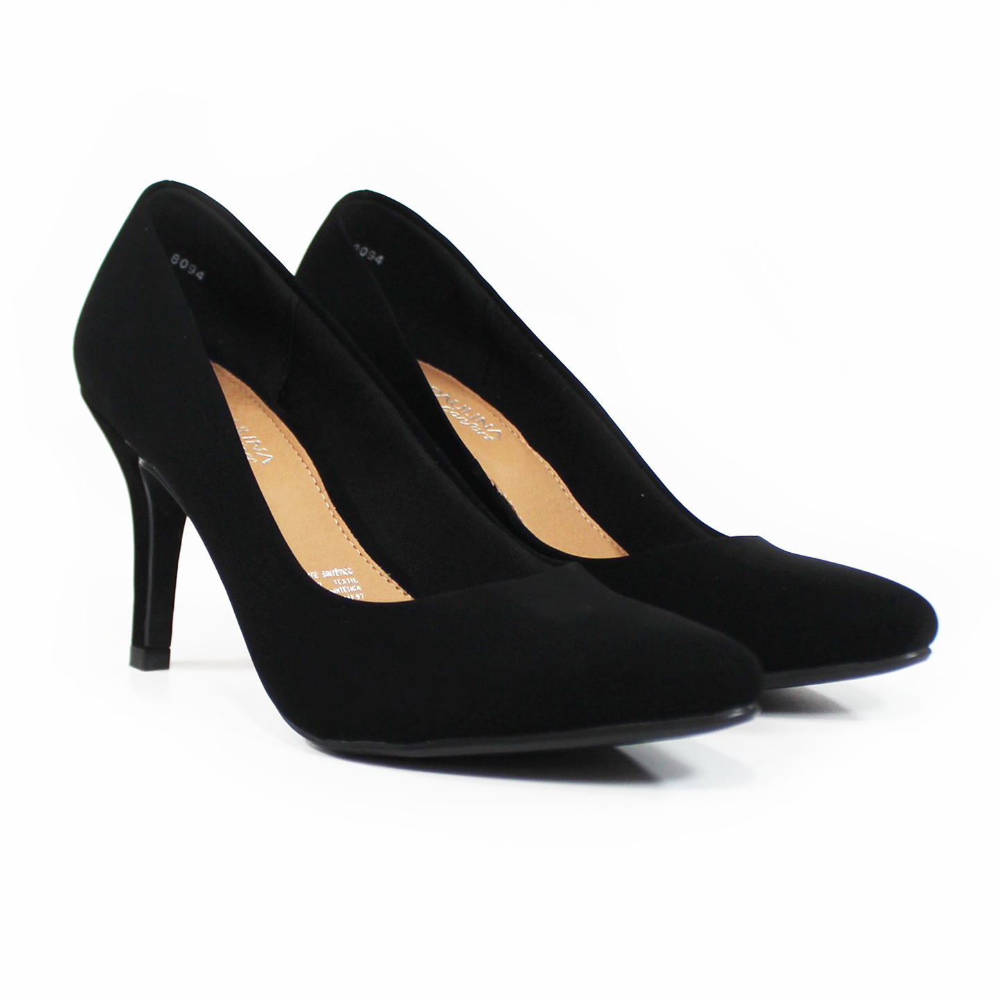 Zapatilla Confort Negro Ante LADY PAULINA