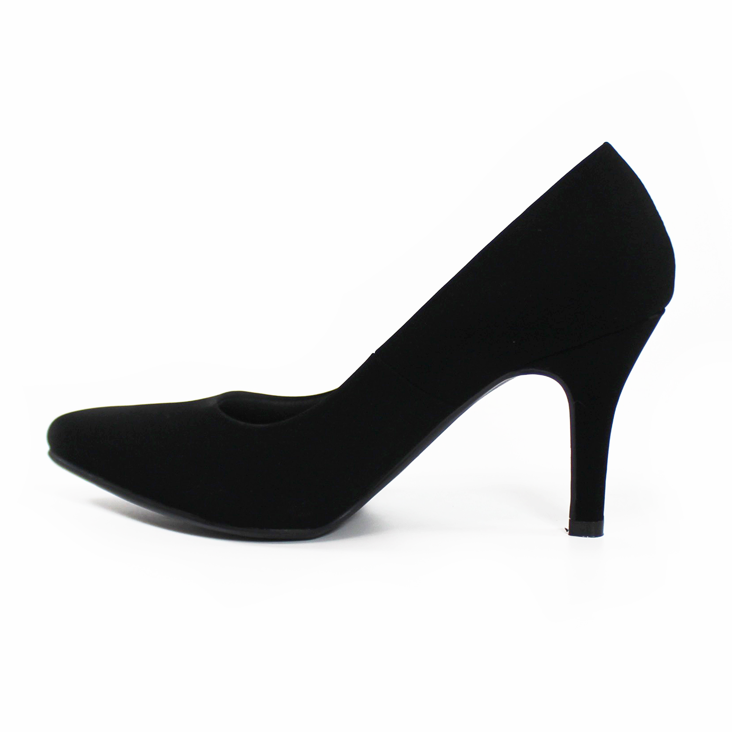 Zapatilla Confort Negro Ante LADY PAULINA