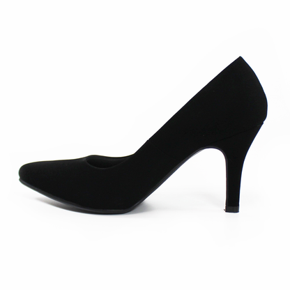Zapatilla Confort Negro Ante LADY PAULINA