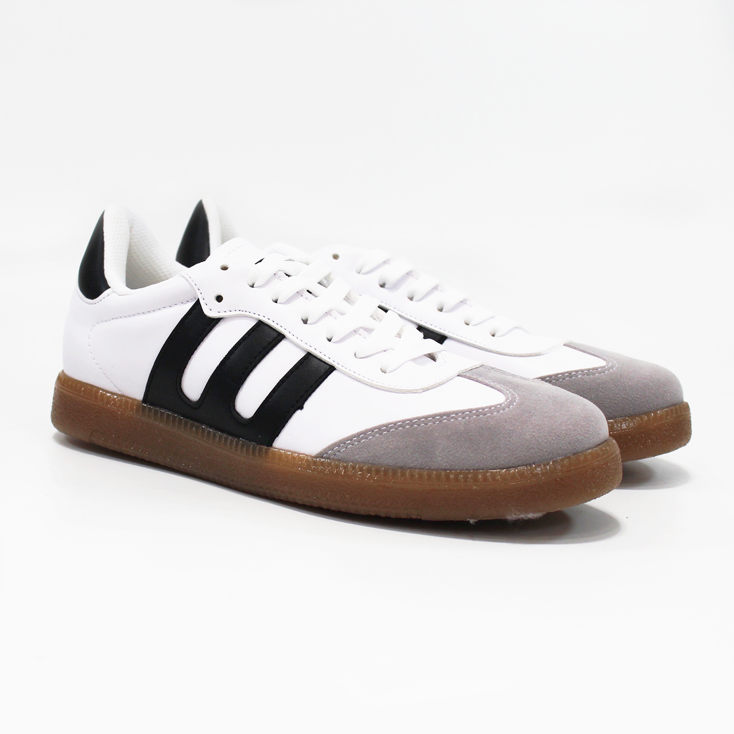 Tenis Sneaker tipo Samba Blanco con Negro de Dama TACZA