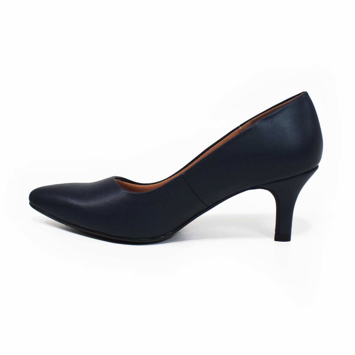 Zapatilla Confort Tacón Delgado Azul Marino de Dama LADY PAULINA
