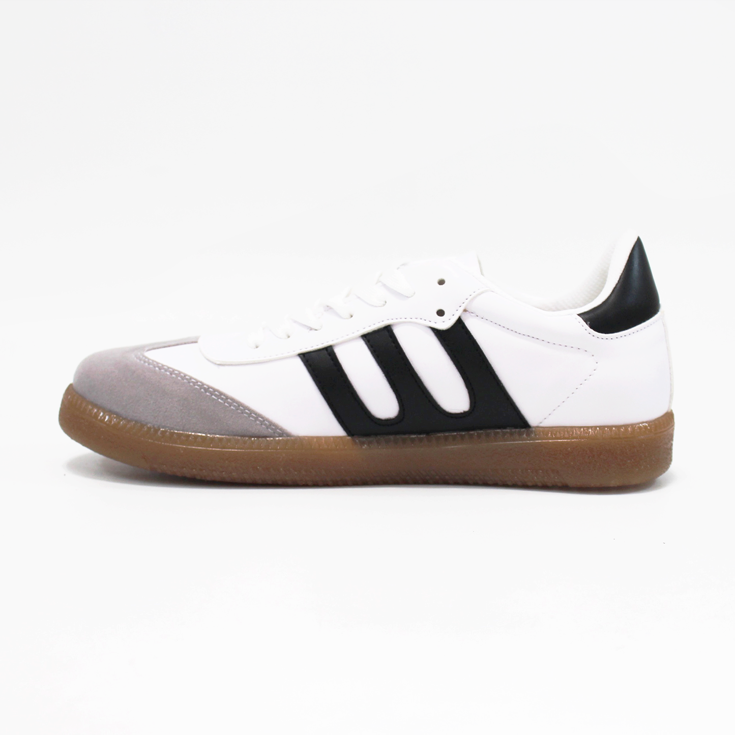 Tenis Sneaker tipo Samba Blanco con Negro de Dama TACZA