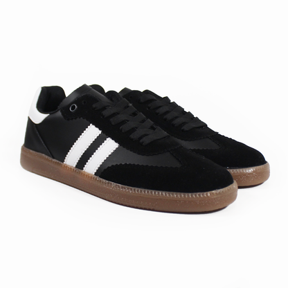 Sneaker Negro con Blanco dupe Samba de Dama TACZA