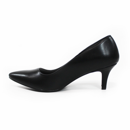 Zapatilla Confort Bajita Negro Tacón Delgado LADY PAULINA