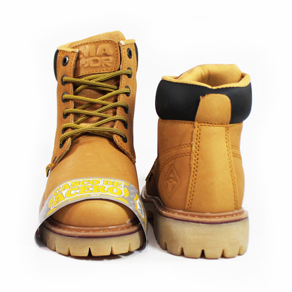 Bota de Trabajo con Casco de Acero Clásica Working Topo Crazy para Caballero PMA