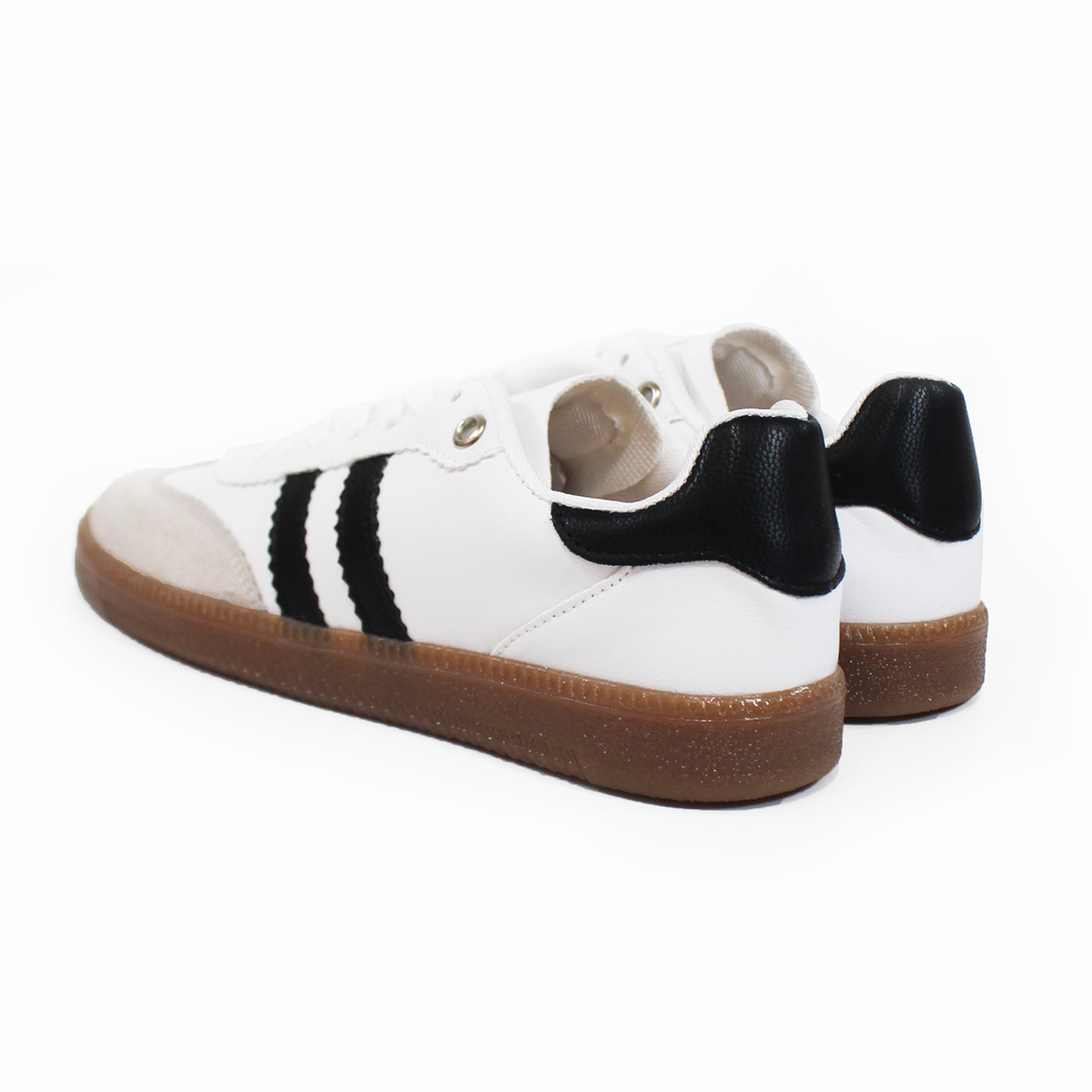 Sneaker Blanco con Negro dupe Samba de Dama TACZA
