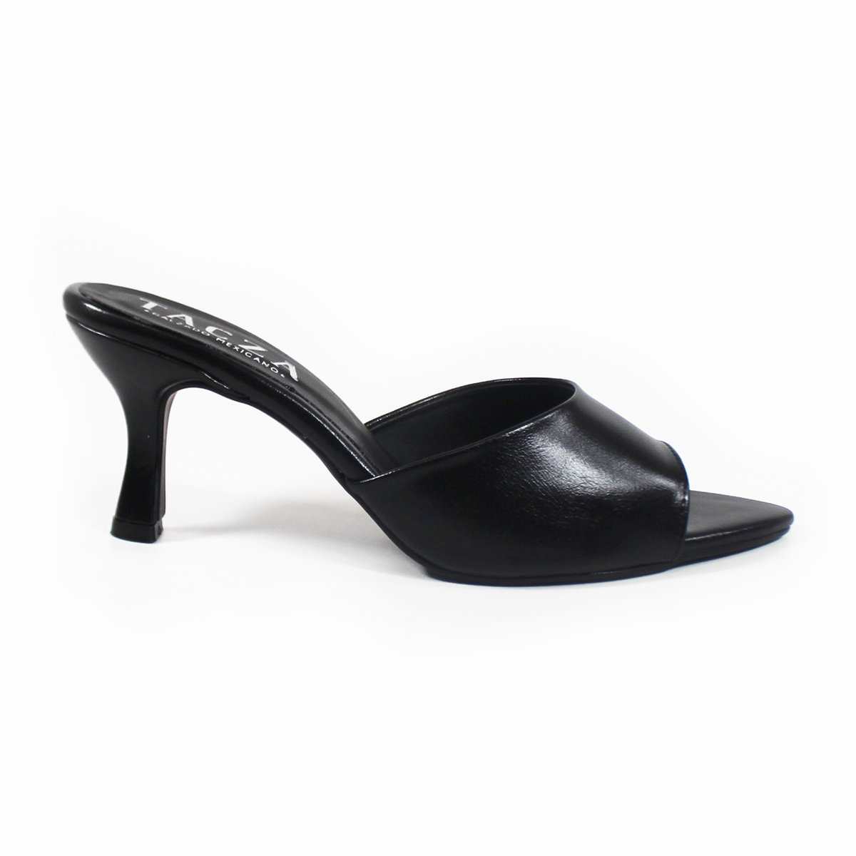 Mule Puntal de Tacón Negro TACZA