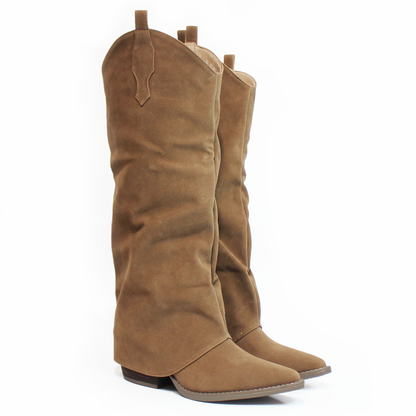 Bota Vaquera Arena Durazno con Capa de Dama TACZA