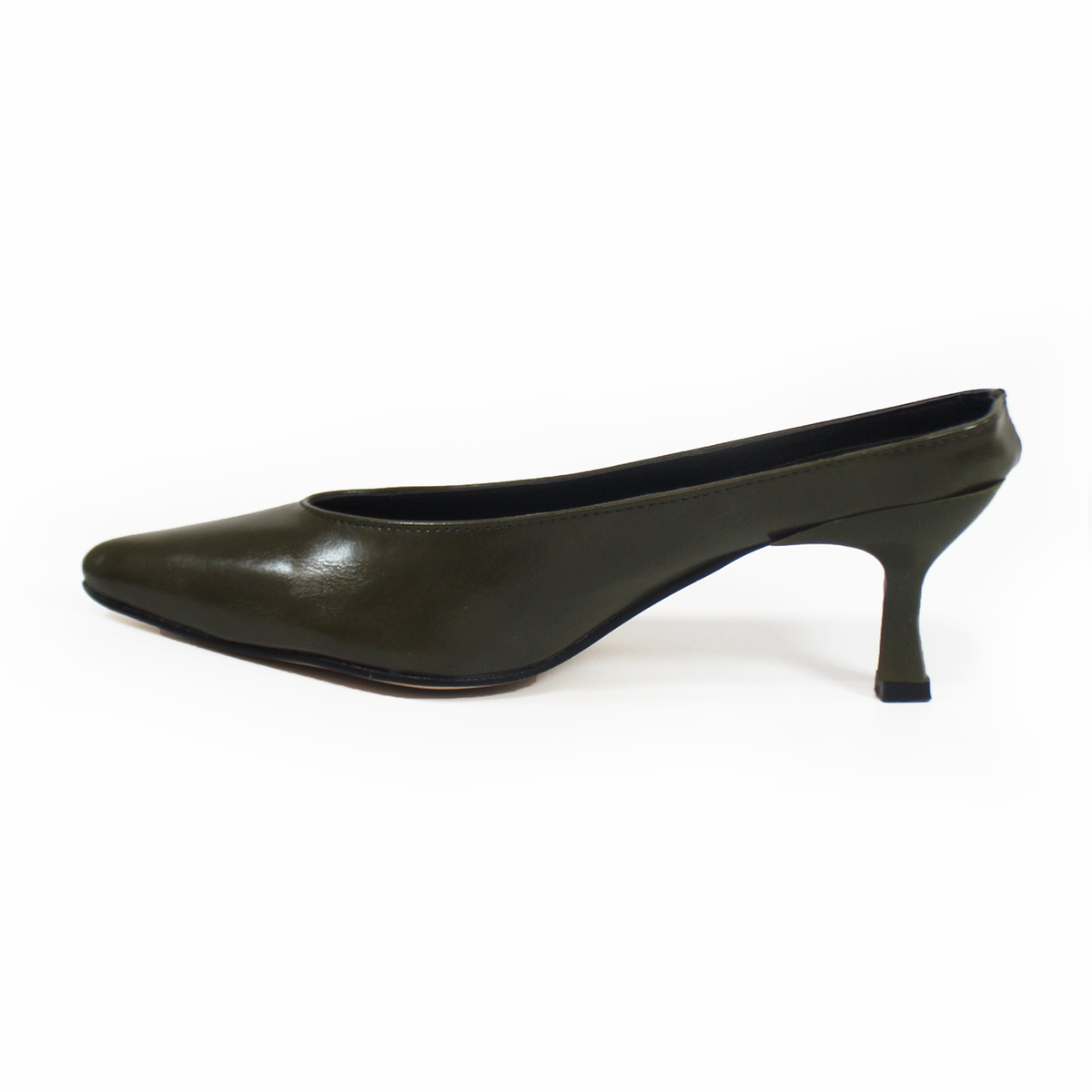 Mule de Tacón Puntal Verde Oliva TACZA