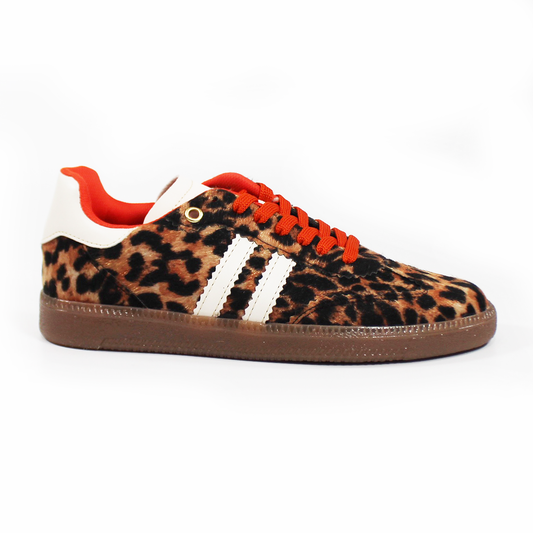 Tenis Sneaker Leopard Print dupe Samba de Dama TACZA