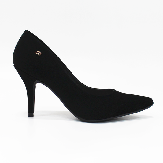 Zapatilla Negro Ante con Memory Foam de Dama G.LOREN