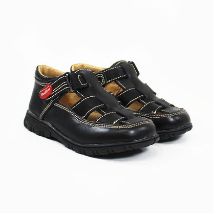 Sandalia Pescador para Niño Negro con Velcro RUDITOS