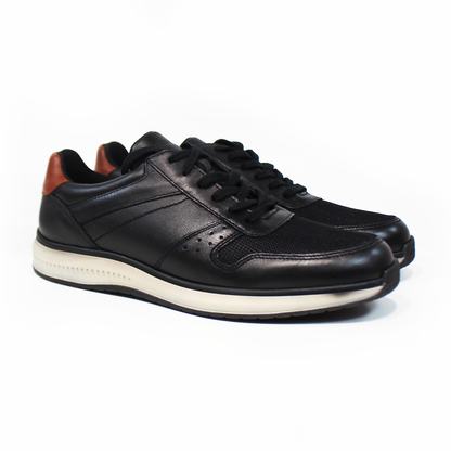 Zapato Casual de Piel Negro con Paloma Café de Hombre VERDETABACO