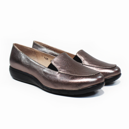 Zapato Confort de Piel con Elástico Inox de Dama SUAVE CAMINAR