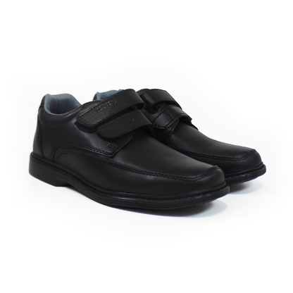 Zapato Escolar de Niño Negro Doble con Velcro VAVITO