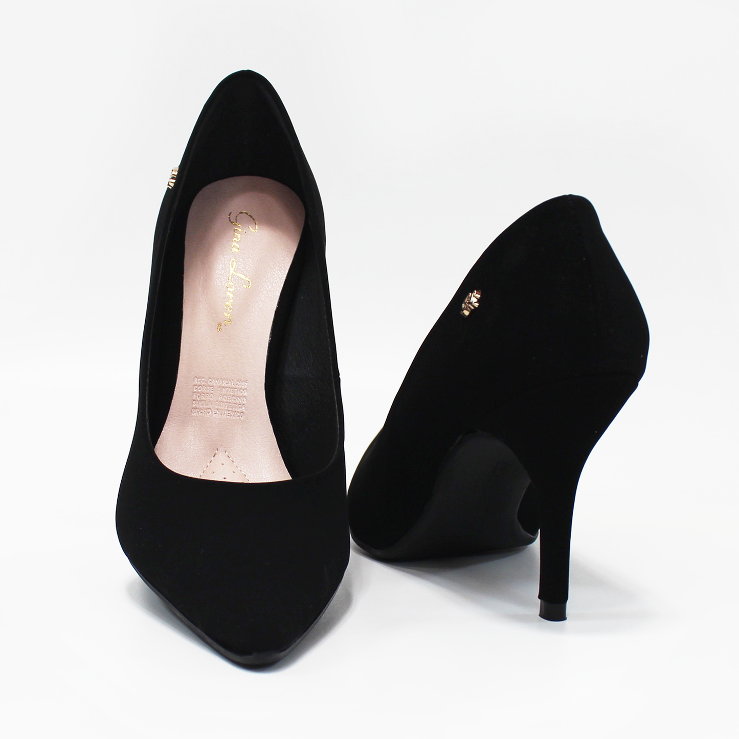 Zapatilla Negro Ante con Memory Foam de Dama G.LOREN