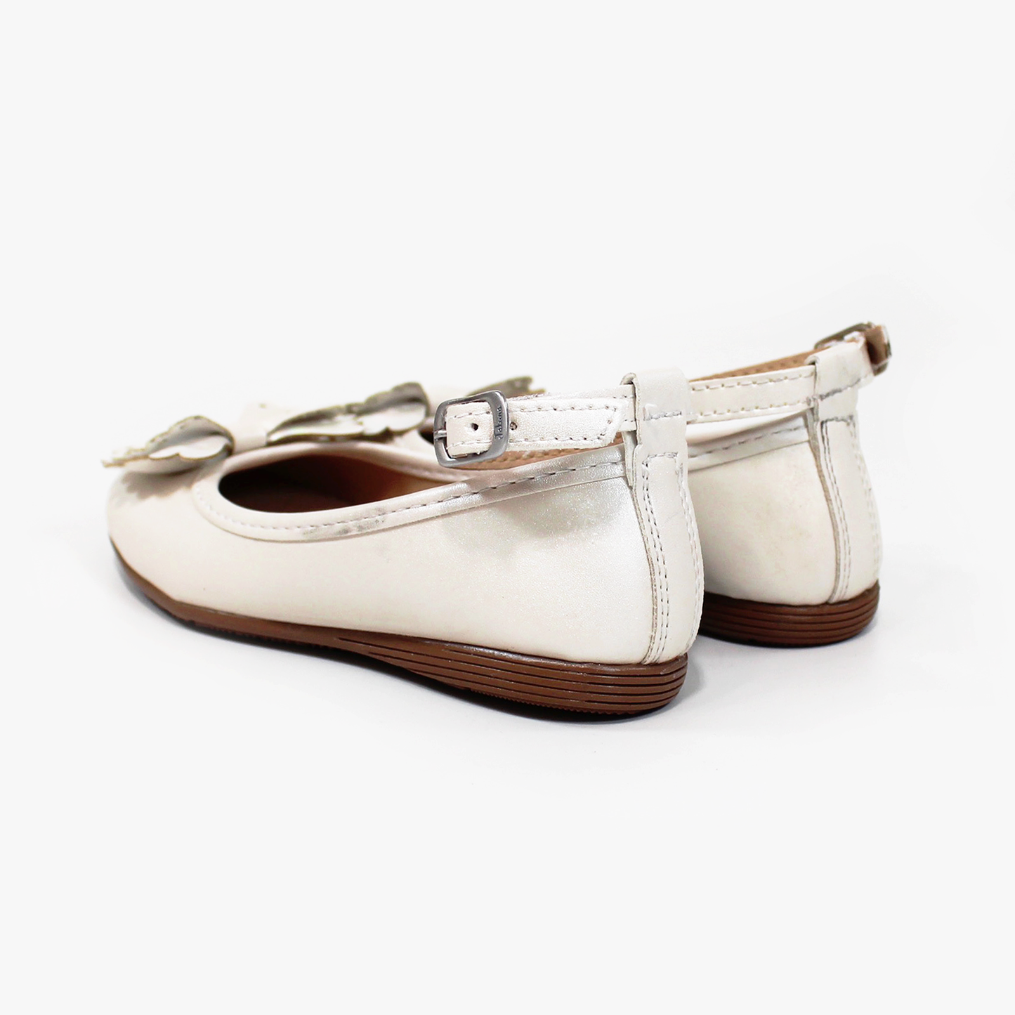 Balerina de Niña con Moño y Pulsera Blanco Perla JAKUNA