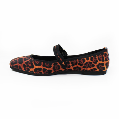 Mary Jane Flat Leopardo Print NOMADAS de Dama