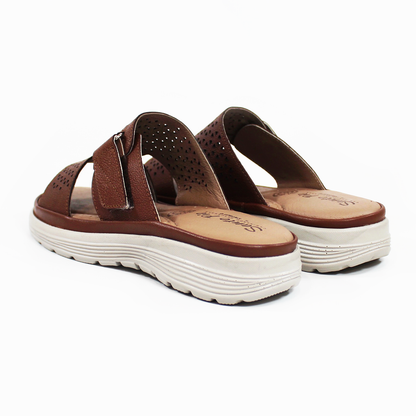 Sandalia Confort de Piel color Tan de Dama STEFANIA