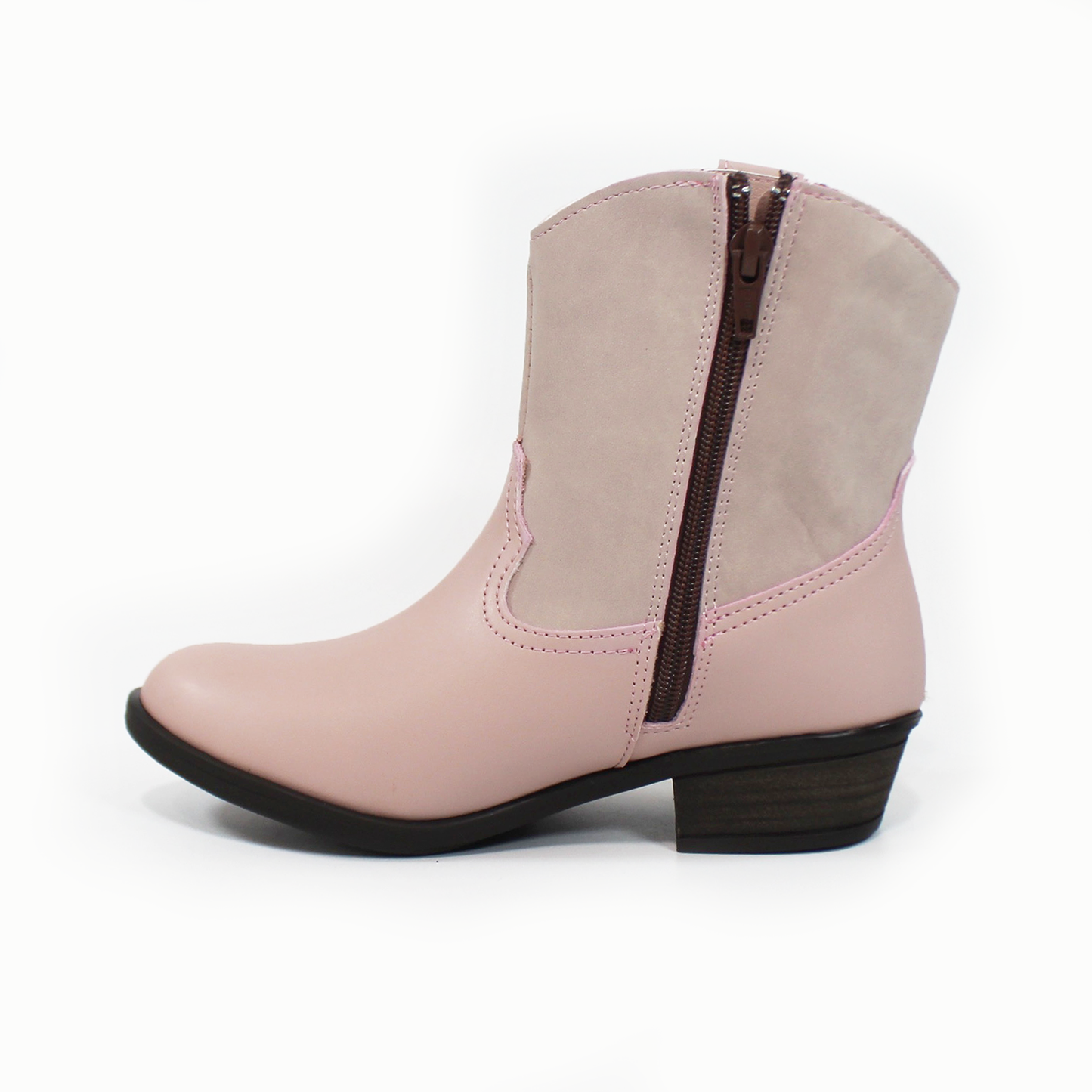 Bota Vaquera de Niña Rosa con Bordado JAKUNA