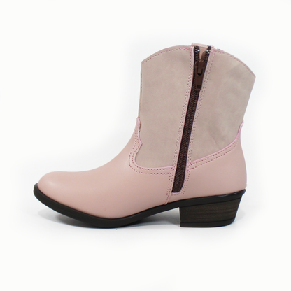 Bota Vaquera de Niña Rosa con Bordado JAKUNA