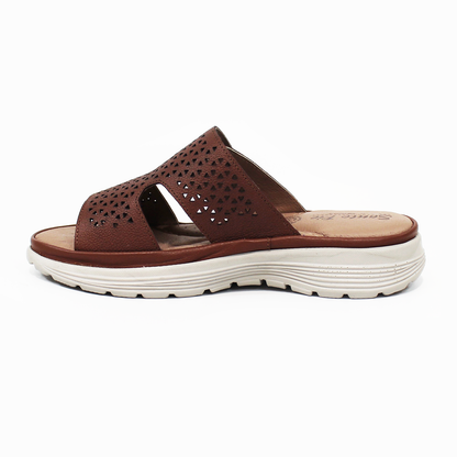 Sandalia Confort de Piel color Tan de Dama STEFANIA