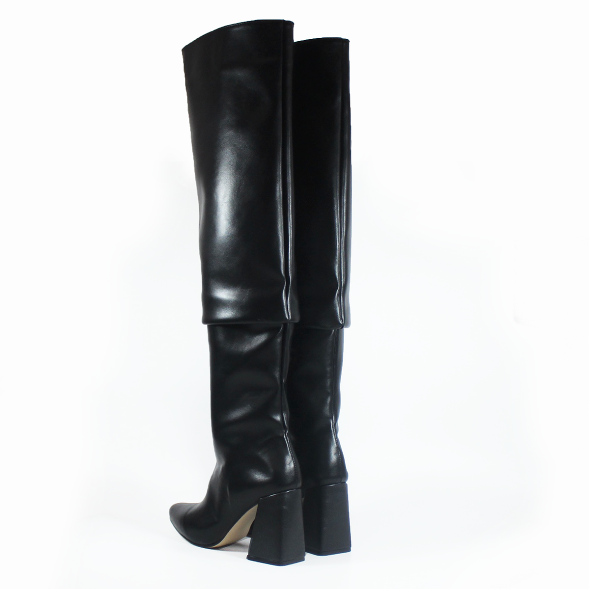 Bota Maxi Larga Negra Puntal de Tacón TACZA