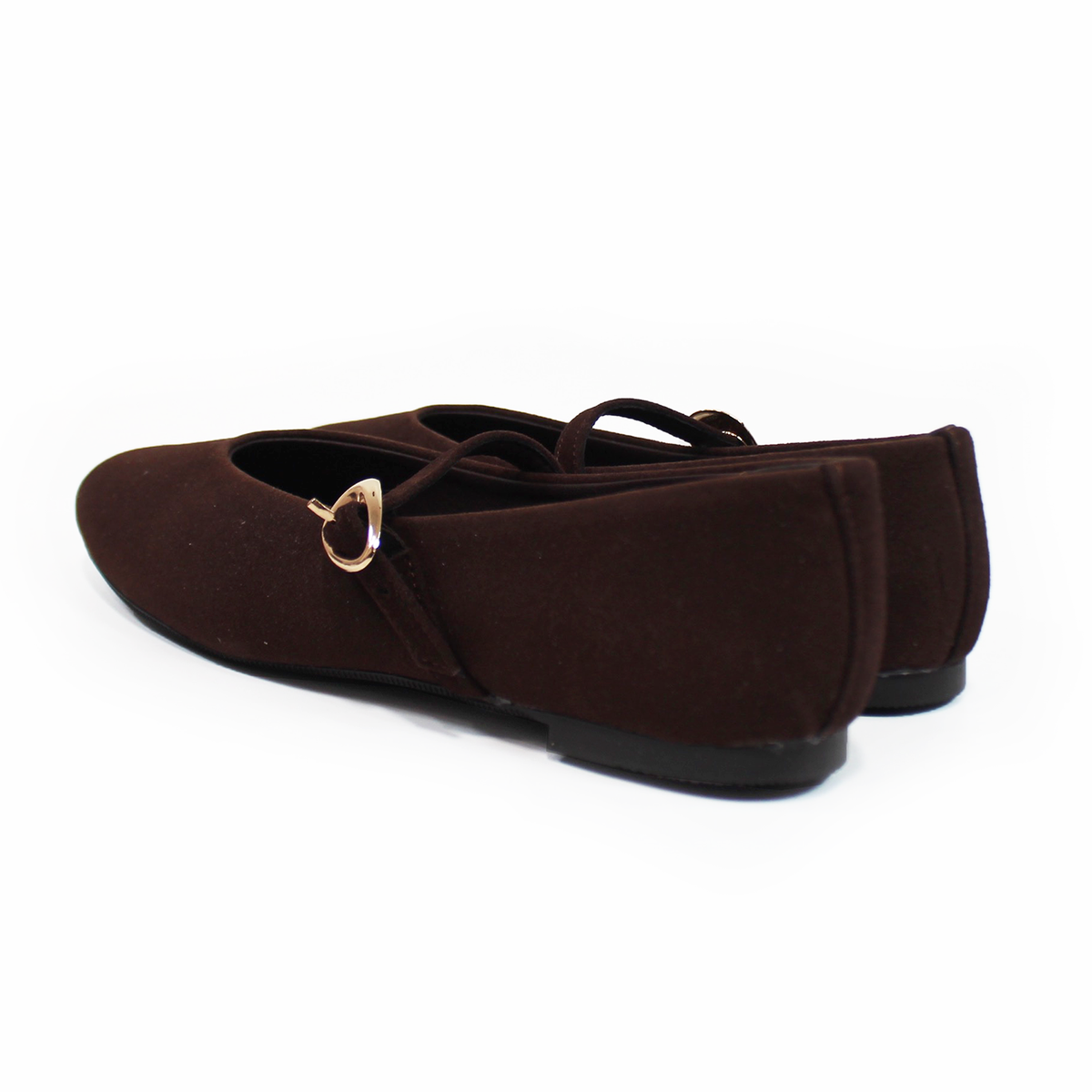 Flat Mary Jane Chocolate Ante con Confort LADY PAULINA