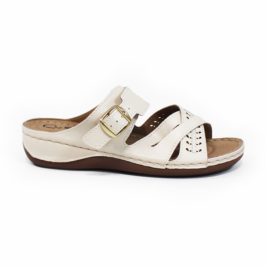 Sandalia Confort NOMADAS de metedera color Late de Dama