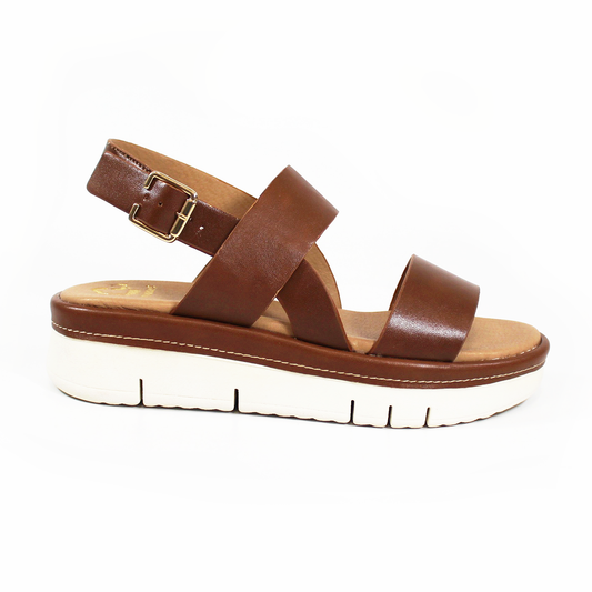 Sandalia NOMADAS Café de Plataforma de Dama