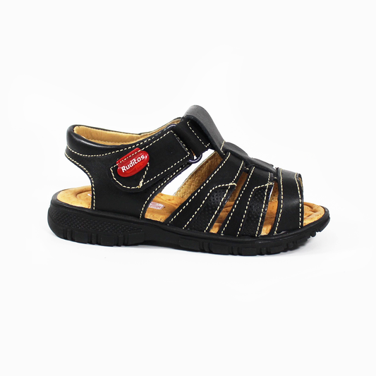 Sandalia para Niño Negro con Velcro RUDITOS