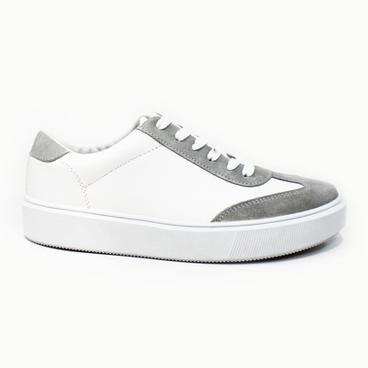 Sneaker Tenis Casual Blanco con Gris de Hombre de Caballero JACOME