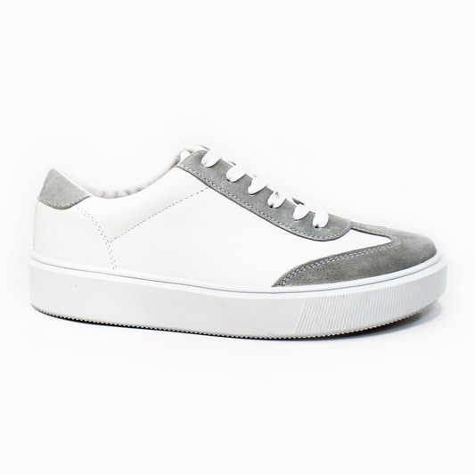 Sneaker Tenis Casual Blanco con Gris de Hombre de Caballero JACOME