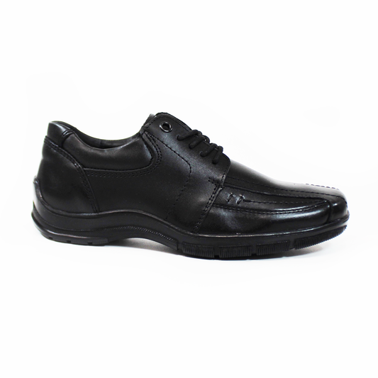 Zapato Escolar Negro de Cintas Juvenil NEVADA