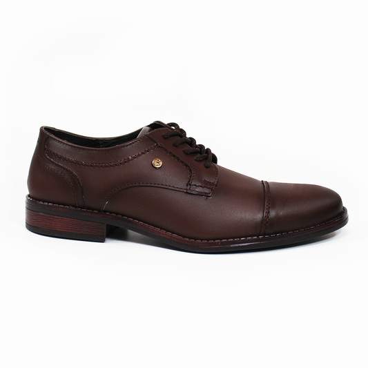 Zapato de Vestir de Piel Café de Hombre NEVADA