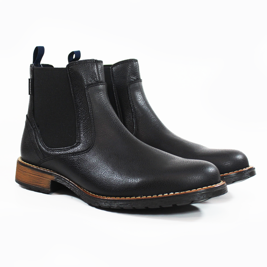 Bota Casual Chelsea Negra de Piel de Caballero VERDE TABACO