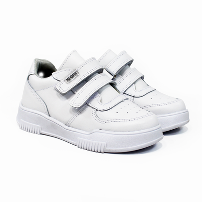 Tenis Escolar de Piel Unisex con Doble Velcro MATATA by JAKUNA